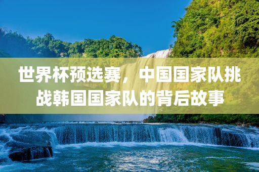 世界杯预选赛，中国国家队挑战韩国国家队的背后故事