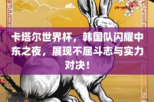 卡塔尔世界杯，韩国队闪耀中东之夜，展现不屈斗志与实力对决！金炬实业股份有限公司