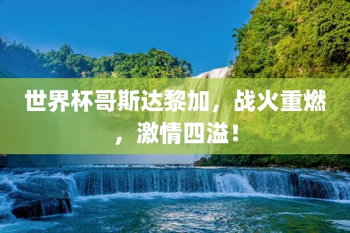 世界杯哥斯达黎加，战火重燃，激情四溢！金炬实业股份有限公司